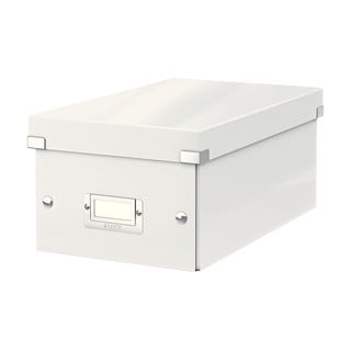 Bílý kartonový úložný box s víkem Click&Store - Leitz