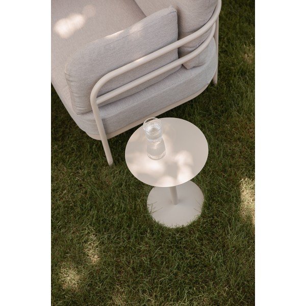 Ocelový kulatý odkládací stolek ø 35 cm Snow – Zuiver-image-1