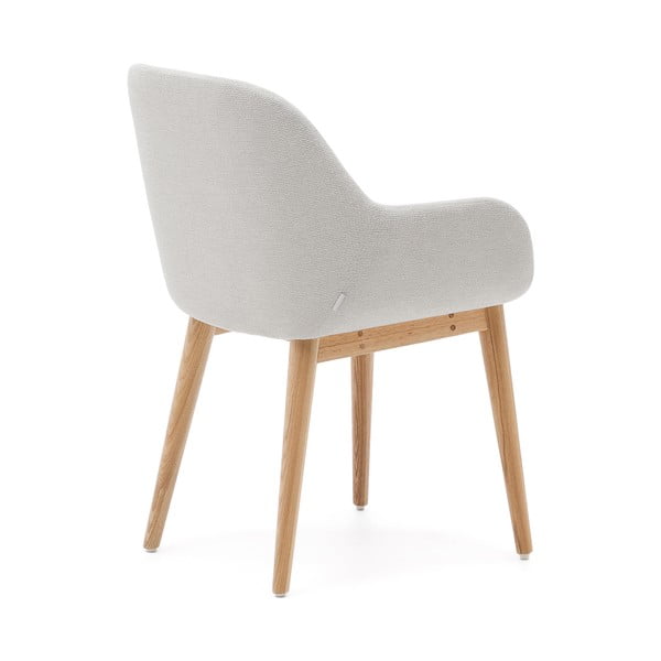 Béžové čalouněné jídelní křeslo Konna – Kave Home-image-3