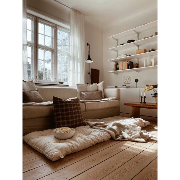 Tmavě modrá futonová matrace 70x190 cm Bed in a Bag Navy – Karup Design-image-1