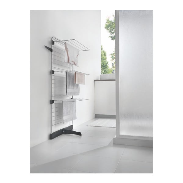 Sušák na prádlo v šedé a stříbrné barvě 22 m Thunder – Metaltex-image-1