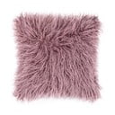 Růžový chlupatý polštář Tiseco Home Studio Mohair, 45 x 45 cm