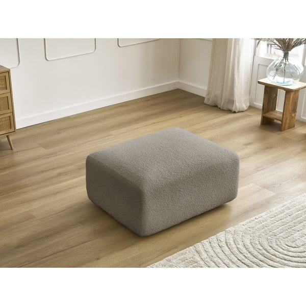 Šedohnědá podnožka z textilie bouclé Tina – Bobochic Paris-image-4