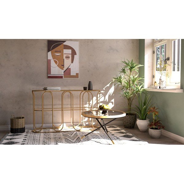 Ratanový konzolový stolek v přírodní barvě 32x110 cm Samui – Mauro Ferretti-image-1