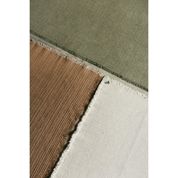 Krémový ručně tkaný bavlněný koberec 170x240 cm Handloom – Lorena Canals-image-3