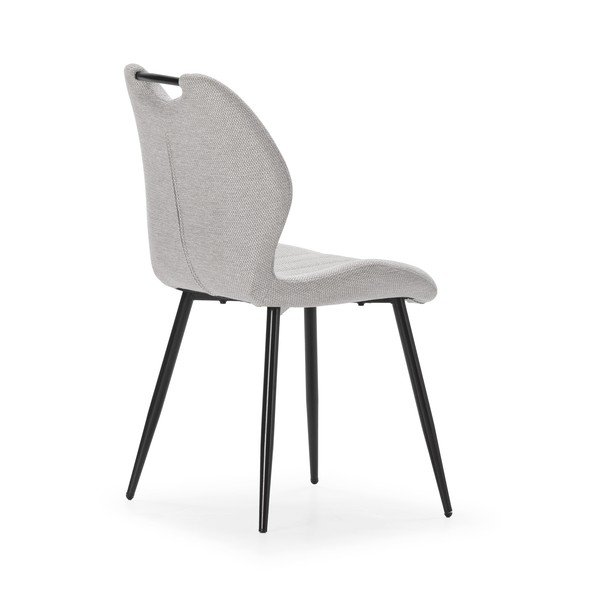 Světle šedé jídelní židle v sadě 4 ks Muli – Marckeric-image-4