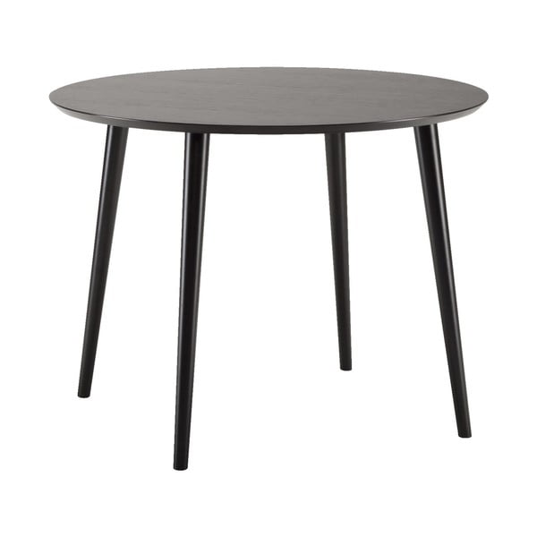 Černý jídelní stůl Woodman Cloyd, ø 100 cm