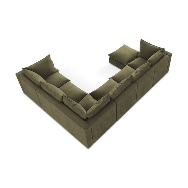 Khaki rohová pohovka (pravý roh/do "U") Manao – Makamii-image-3