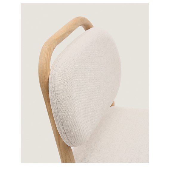 Béžová barová židle (výška sedáku 66 cm) Helda – Kave Home-image-3