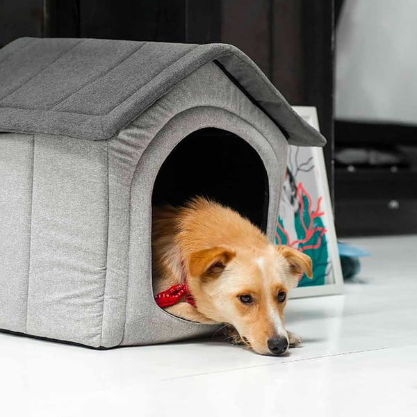 Světle šedá boudička pro psa 52x53 cm Home XL – Rexproduct-image-4