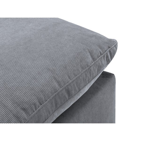 Šedá rohová část modulární manšestrové pohovky Windsor & Co Sofas Galaxy, levý roh-image-4