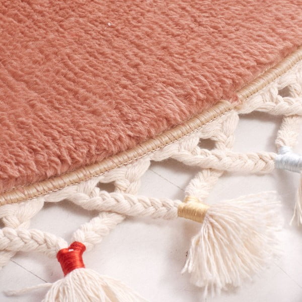 Hnědá koupelnová předložka ø 80 cm Tuft – Foutastic-image-4