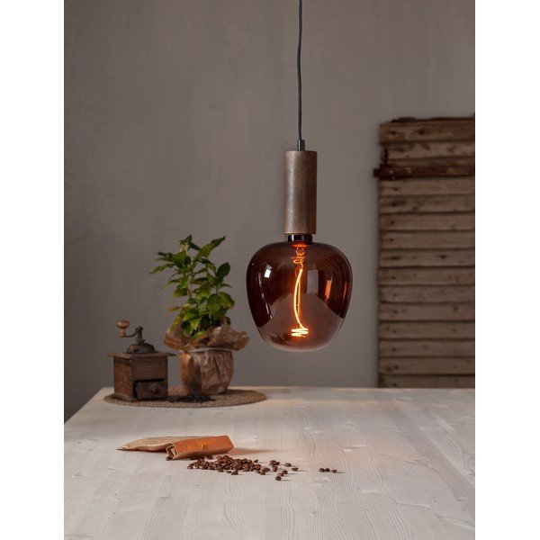 Tmavě hnědé závěsné svítidlo Tub – Star Trading-image-2