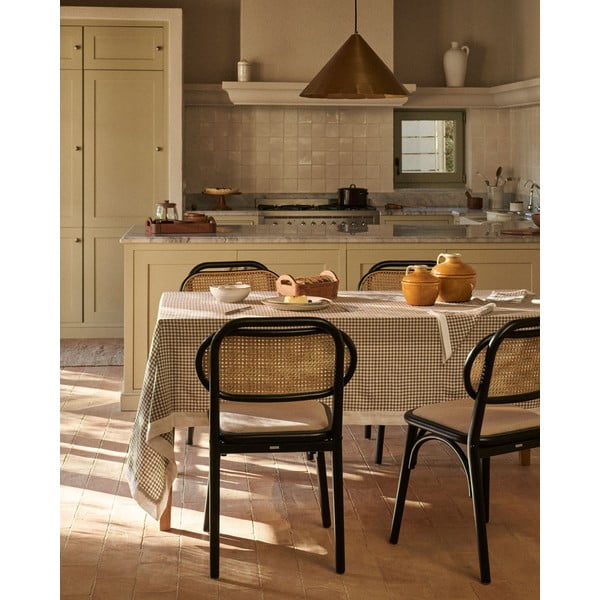 Černo-béžová jídelní židle Doriane – Kave Home-image-3