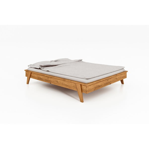 Dvoulůžková postel z dubového dřeva 200x200 cm Retro - The Beds