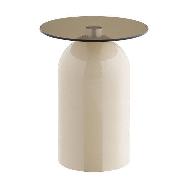 Kulatý odkládací stolek se skleněnou deskou ø 40 cm Ravello – House Nordic-image-2