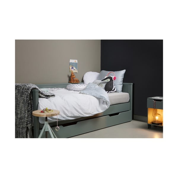 Zelená spodní zásuvka pro postel WOOOD Nikki, 200 x 90 cm-image-1
