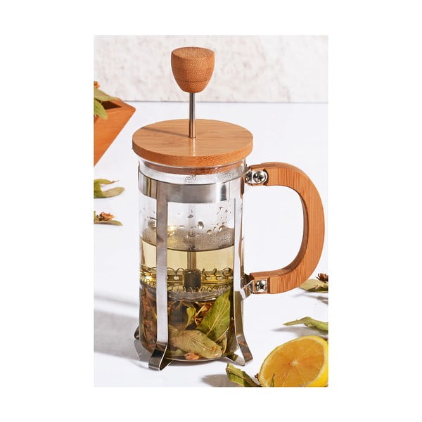 French press s bambusovým víčkem Kutahya Bisous, 350 ml