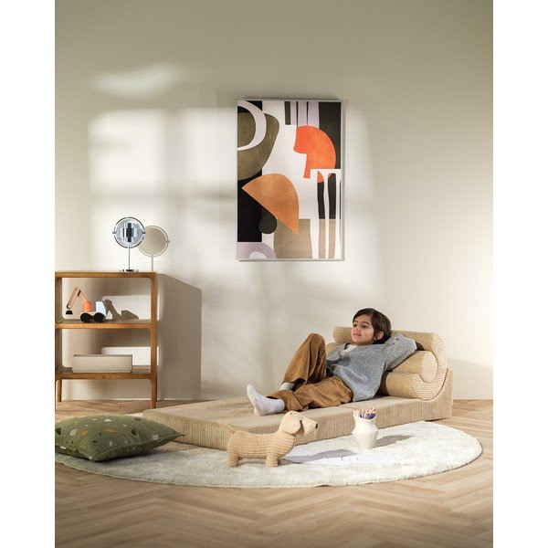 Světle hnědé manšestrové dětské křesílko Flipster – Wigiwama-image-1