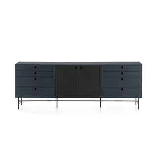 Černo-modrá komoda Teulat Punto, šířka 212 cm