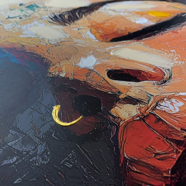 Obraz s ručně malovanými prvky na plátně 70x100 cm Vivian – Styler-image-2