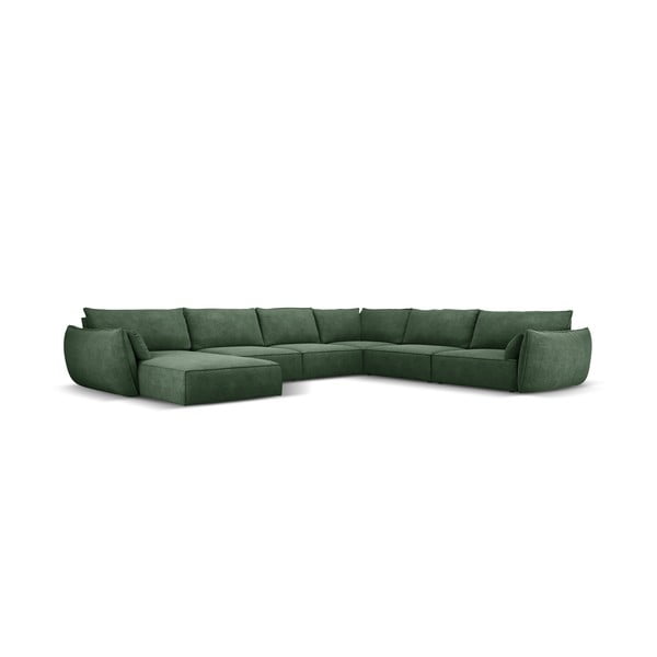 Tmavě zelená rohová pohovka (pravý roh) Vanda – Mazzini Sofas-image-2
