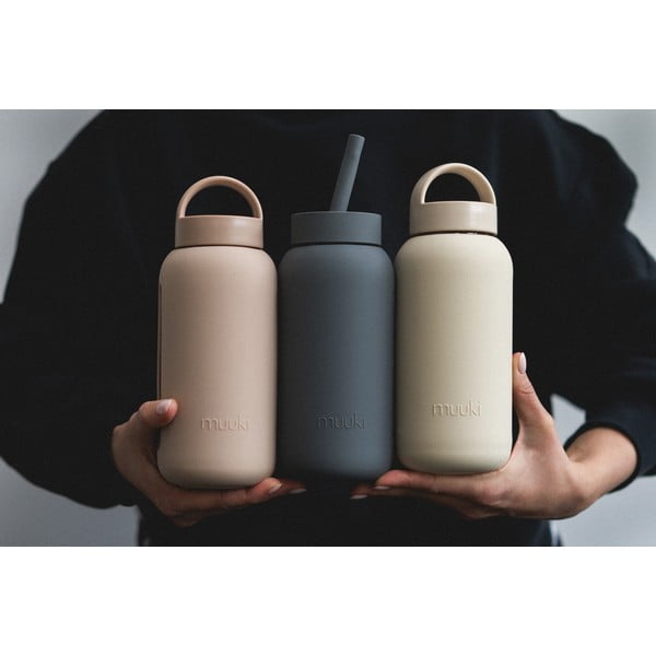 Světle hnědá cestovní lahev 500 ml Desert Rose – Muuki-image-3