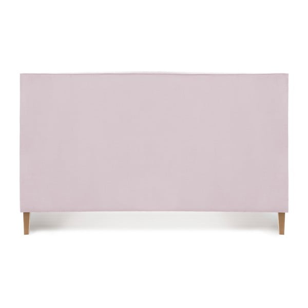 Růžová postel s přírodními nohami Vivonita Kent, 140 x 200 cm-image-2