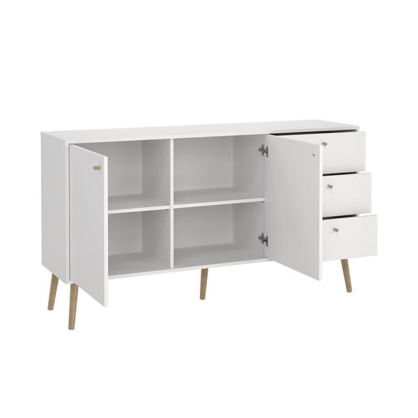 Bílá nízká komoda 149x82 cm Bodo – Tvilum-image-3