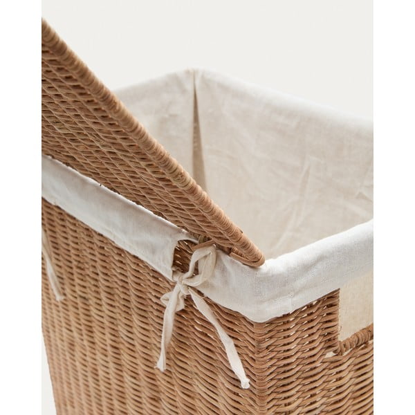 Ratanové koše na prádlo v sadě 2 ks v přírodní barvě Indali – Kave Home-image-2