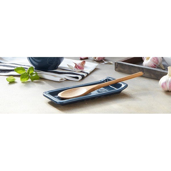 Pepřově černá odkládací miska na vařečku Emile Henry-image-1