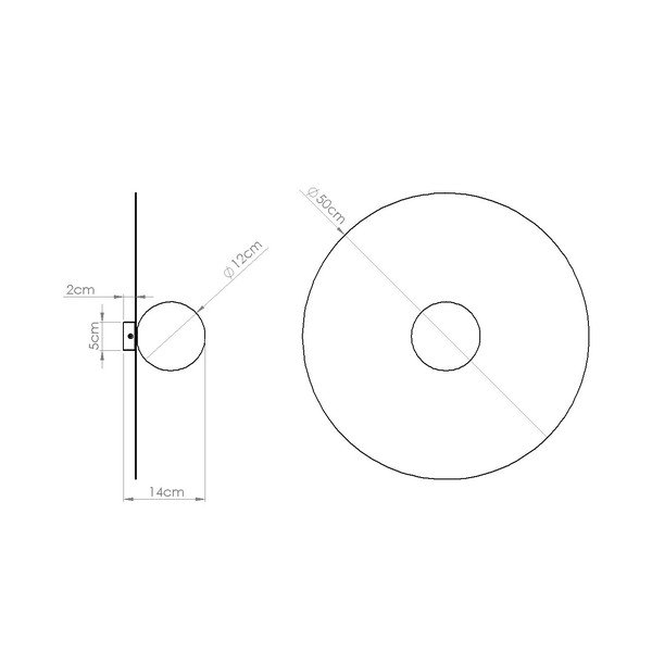 Šalvějově zelené kovové nástěnné svítidlo ø 50 cm AKE – Thoro-image-4