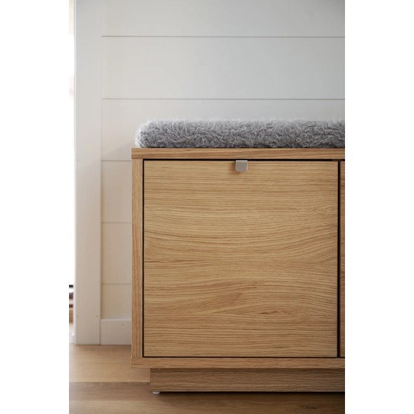 Botník v dekoru dubu s lavicí v šedo-přírodní barvě Confetti – Rowico-image-4