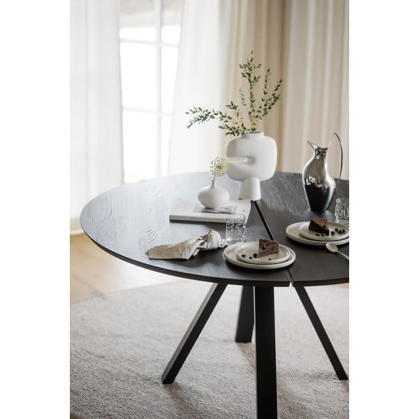 Kulatý jídelní stůl s deskou z dubového dřeva 150x150 cm Carradale - Rowico-image-1