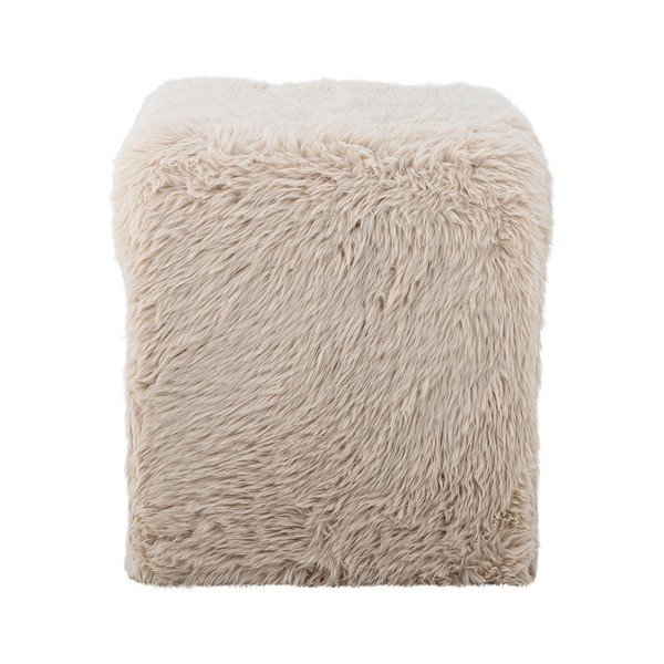 Béžový taburet z umělé kožešiny Bobbie – Bloomingville-image-3