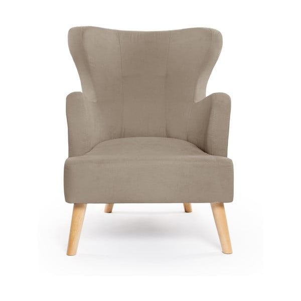 Béžové křeslo ušák Noemye – Bonami Selection-image-2