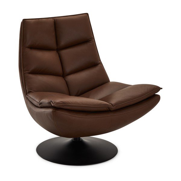 Tmavě hnědé kožené křeslo Miami – Furnhouse-image-2