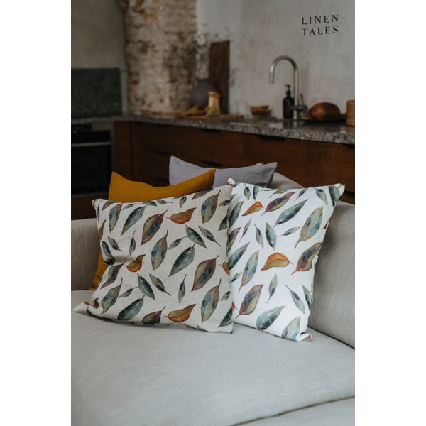 Lněný povlak na polštář 50x50 cm Golden Fall – Linen Tales-image-4