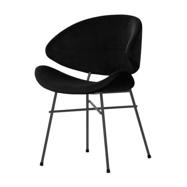 Černá židle s šedými nohami Iker Cheri