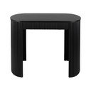 Černý kovový konzolový stolek 40x100 cm Estriado  – Leitmotiv