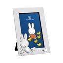 Kovový stojací rámeček ve stříbrné barvě 7x10 cm Miffy – Zilverstad