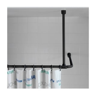 Černá stropní opěra pro sprchový závěs Wenko, 57 cm
