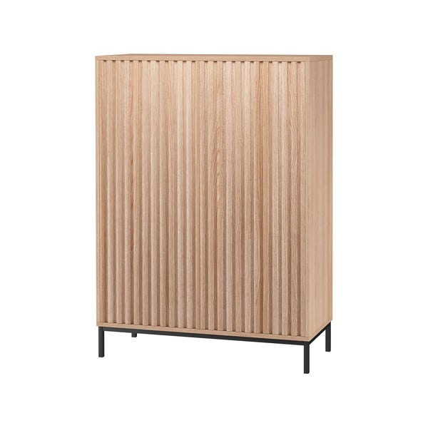 Skříňka v dekoru dubu v přírodní barvě 80x110 cm Celine - Støraa-image-1