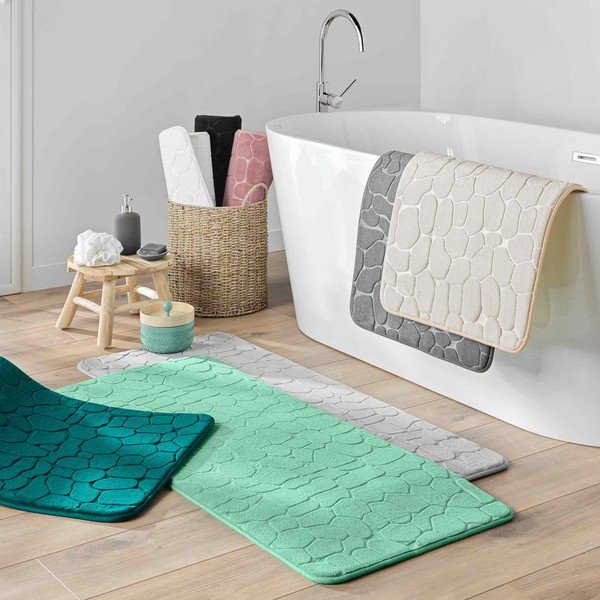 Béžová textilní koupelnová předložka 50x120 cm Ricochet – douceur d'intérieur-image-2