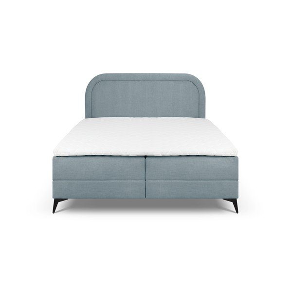Světle modrá boxspring postel s úložným prostorem 180x200 cm Eclipse – Cosmopolitan Design-image-2