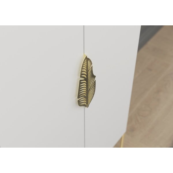 Bílá šatní skříň 80x160 cm Merlin - Skandica-image-1