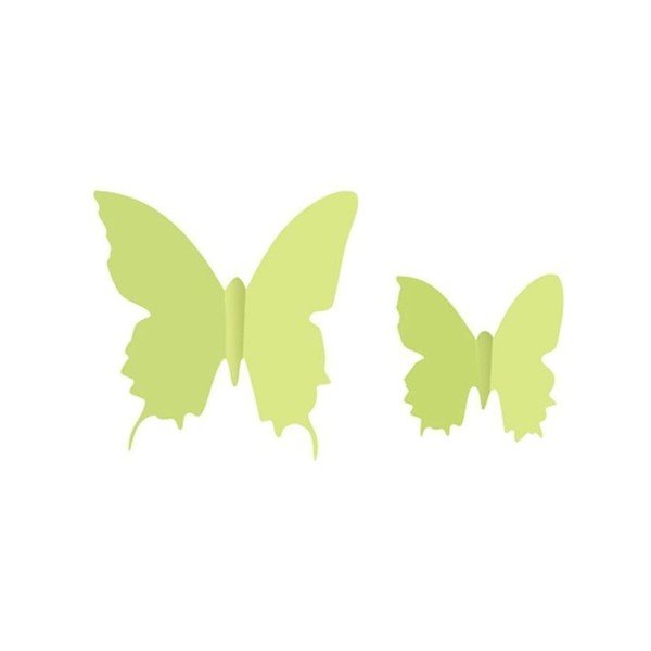 Sada 12 ve tmě svítících 3D samolepek Ambiance Butterflies-image-2