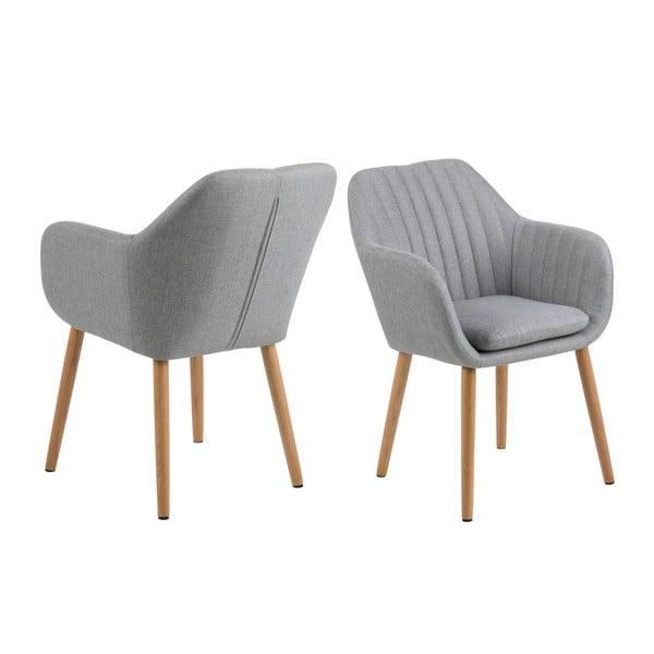 Světle šedá jídelní židle Actona Emilia-image-3