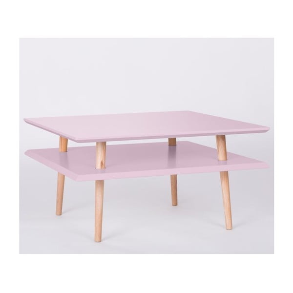 Konferenční stolek UFO Square Pink, 68 cm (šířka) a 35 cm (výška)