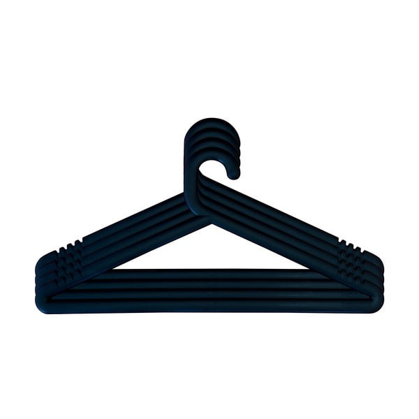 Sada 4 černých ramínek k věšáku Karup Design Hongi Black-image-1